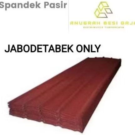 Atap Spandek Pasir 0.40 Panjang 3/4/5/6 Meter