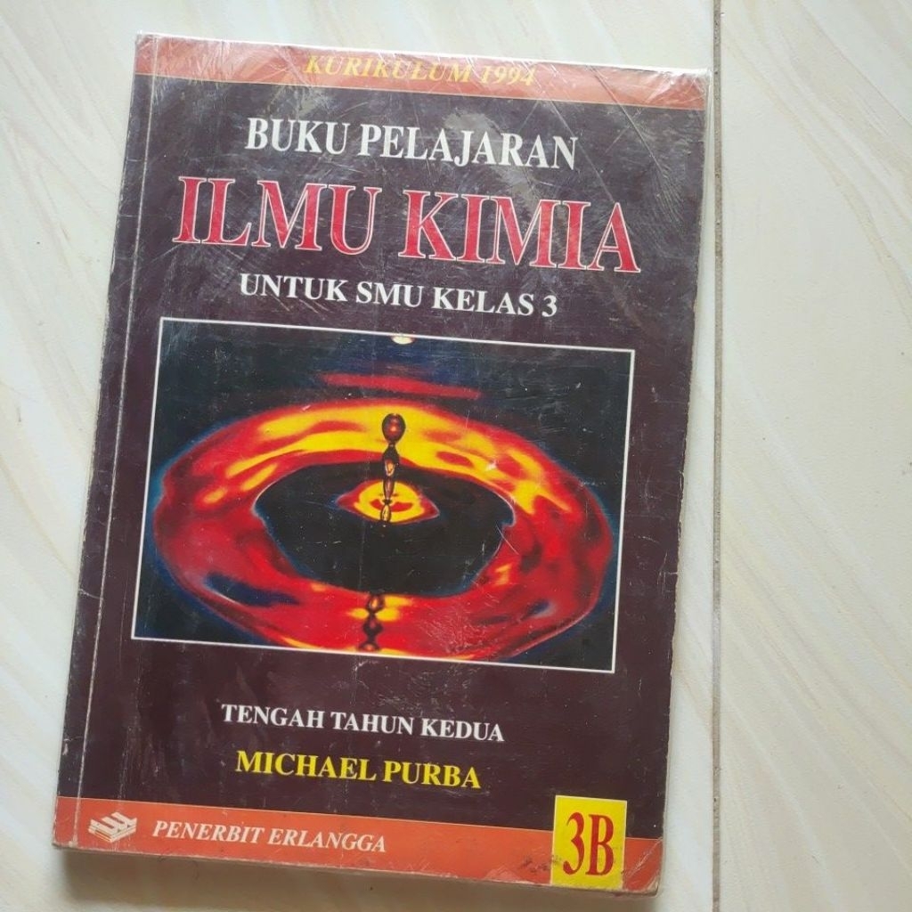 Buku Pelajaran Ilmu Kimia SMU Kelas 3 - Kurikulum 1994 Erlangga | Buku Bekas Original
