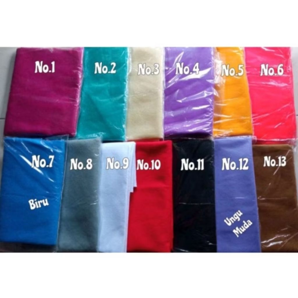 1 Meter Kain Flanel Kain Flanel Warna Warni