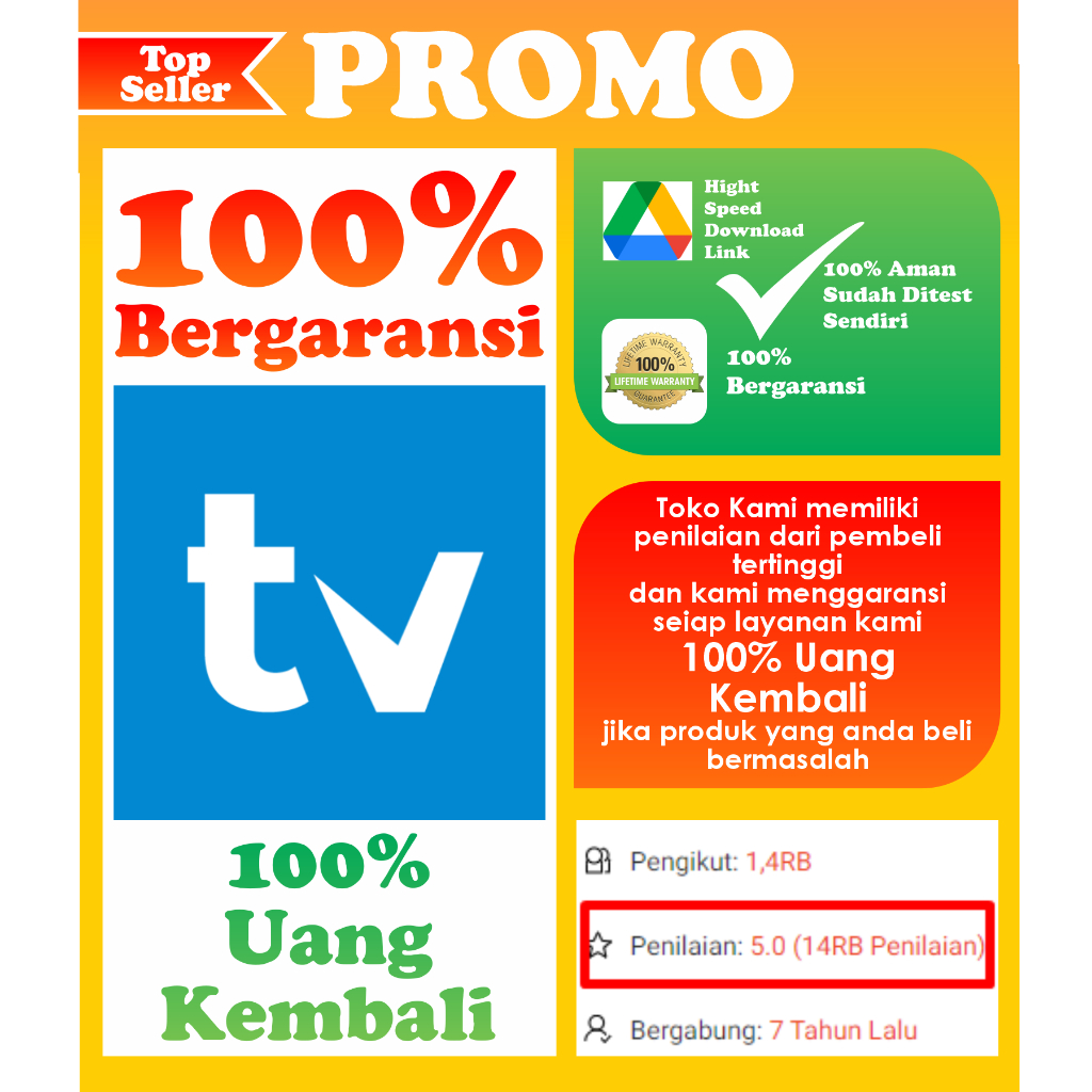 [PROMO BELI 1 GRATIS 1 TivimateAPLIKASI NONTON TV DI HP STB TV ANDROID LIFETIME Andoid Premium No Tr