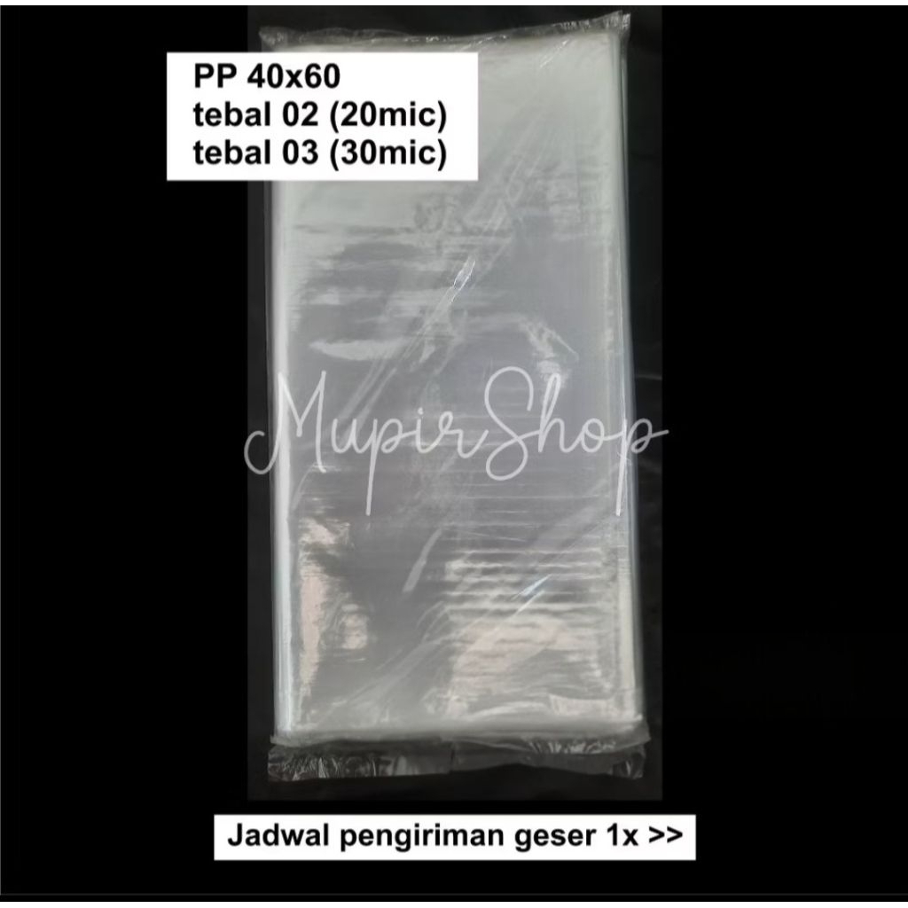 Plastik PP 40x60 / Plastik Laundry 40x60 / Plastik Londry / Plastik Packing