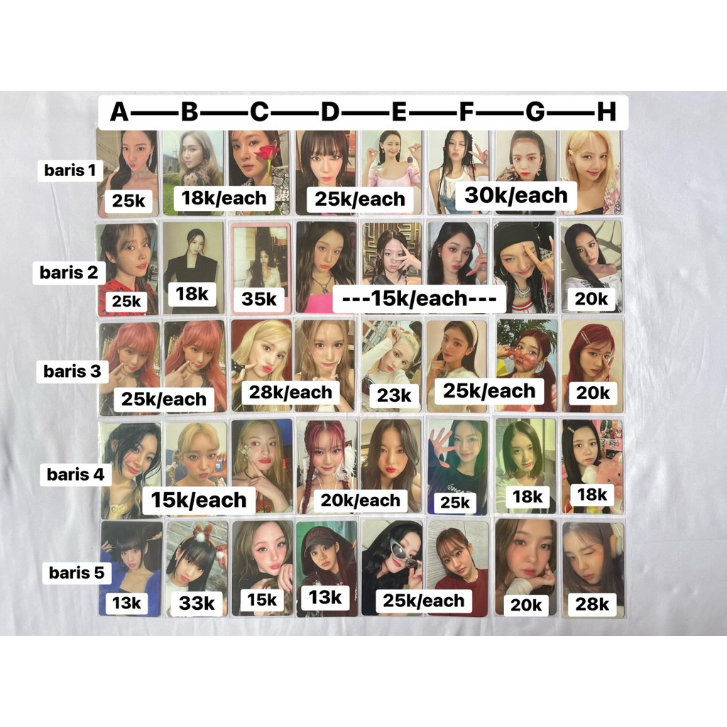 PHOTOCARD PC OFFICIAL SNSD YURI JESSICA TAEYEON BLACKPINK BP JENNIE JISOO LISA KILL THIS LOVE THE AL