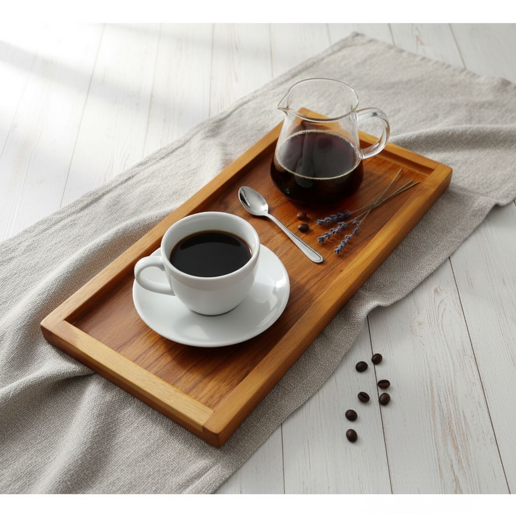nampan kopi/teh.wedon serbaguna kayu jati jawa