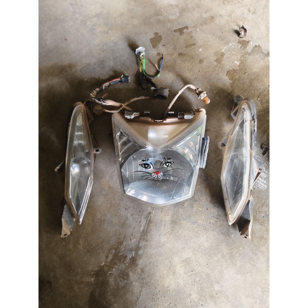 reflektor lampu dan sein beat FI 2013-2016 original copotan