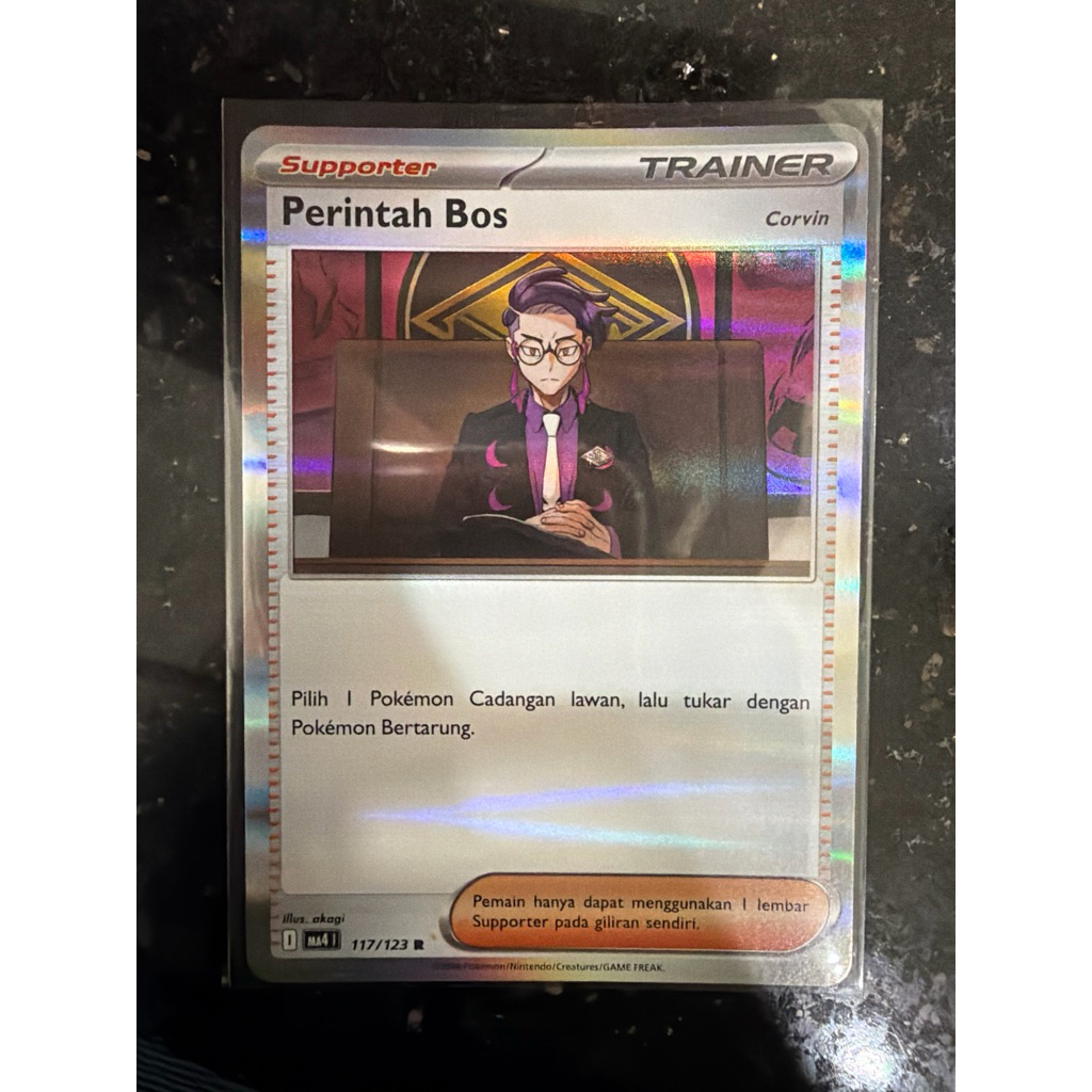 ORIGINAL Kartu Supporter Pokemon PERINTAH BOS 117/123