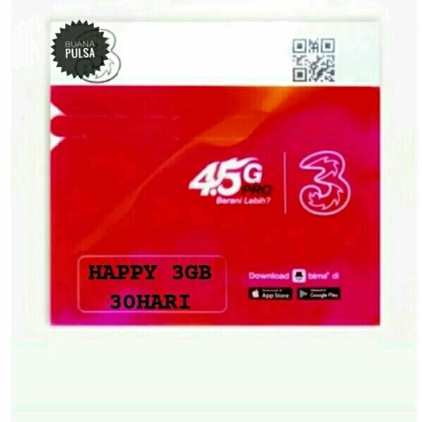 PERDANA DATA TRI HAPPY 3GB