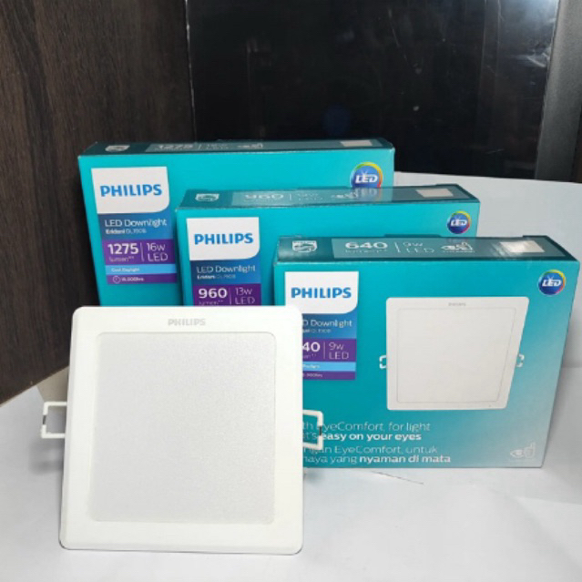Philips lampu downlight LED Eridani Kotak 9w 13w 16w philip