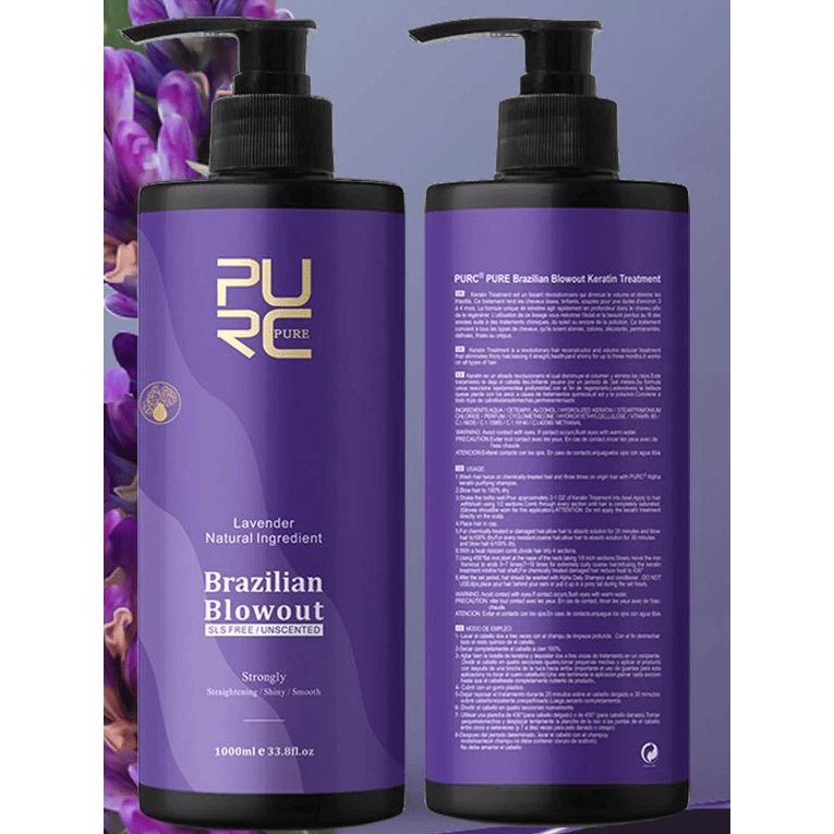 PURC KERATIN TREATMENT LAVENDER 1000ML Hair Smoothing 12% Brazilian Keratin