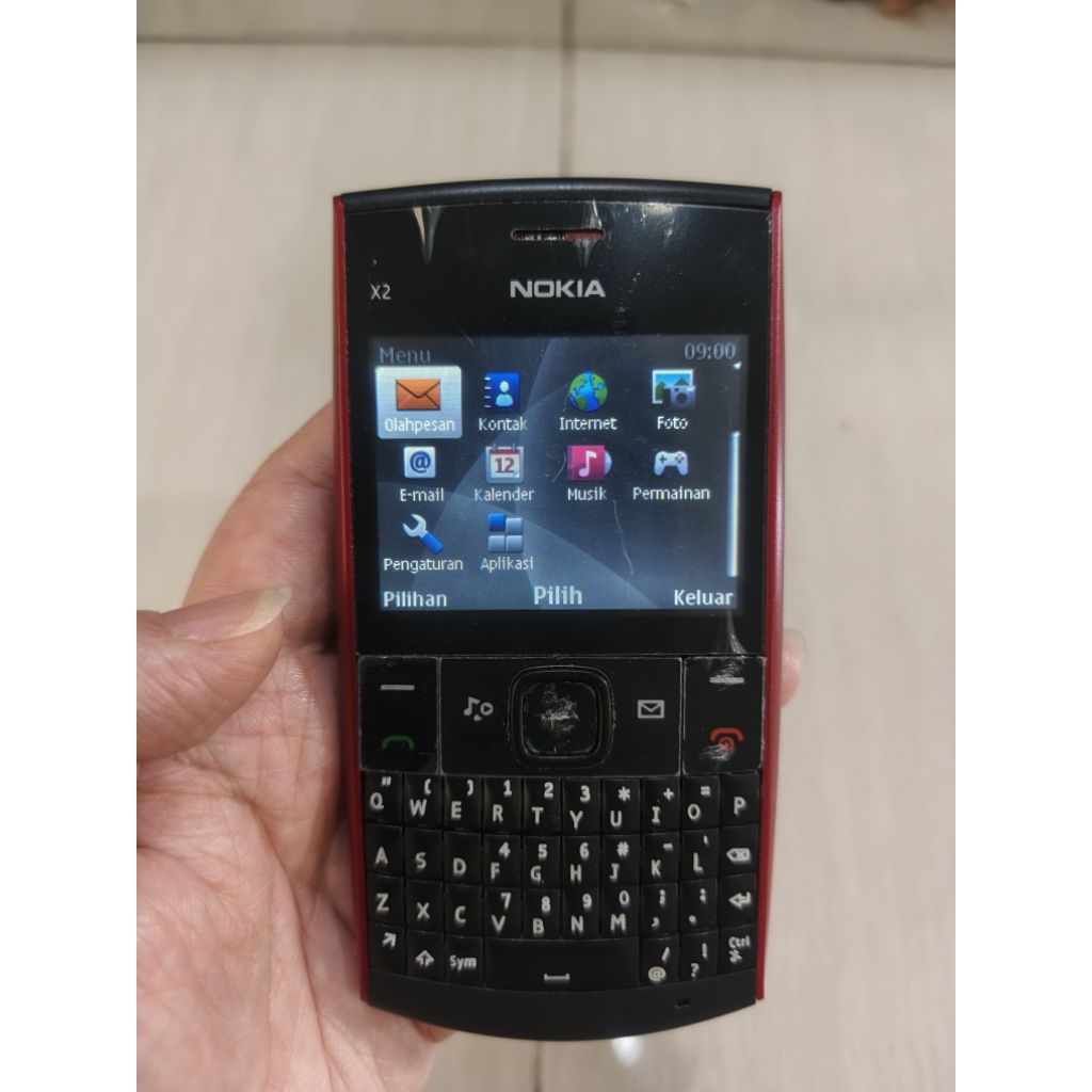 NOKIA X2-01 QWERTY ORIGINAL NORMAL SIAP PAKAI HANDPHONE NOKIA SECOND JADUL UNIK LANGKA