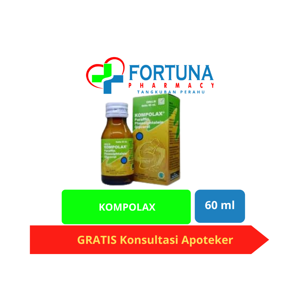 KOMPOLAX Sirup 60ml 6 Botol Obat Pencahar Anak Dewasa Melancarkan BAB