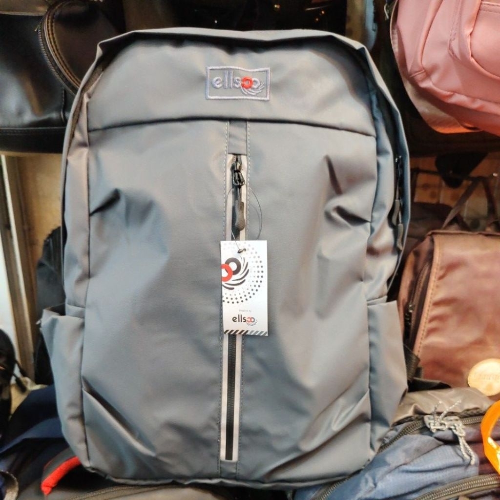 Tas Ellsoo anti air / Tas Punggung pria wanita / Tas anti air / warna Abu