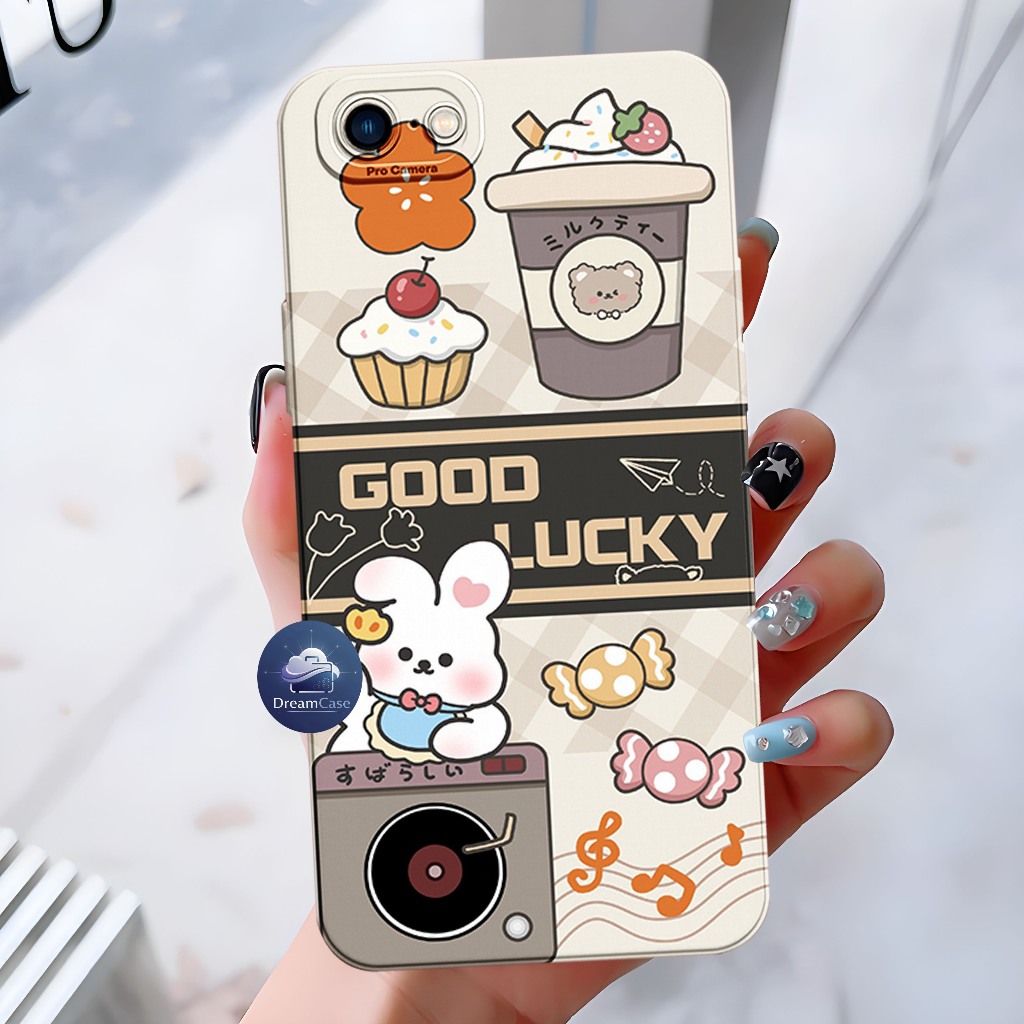 Vivo Y65 / Y66 / Y67/ Y69 - Pro Camera Softcase Macaron Motif Karakter - Case Pelindung Kamera - ALL