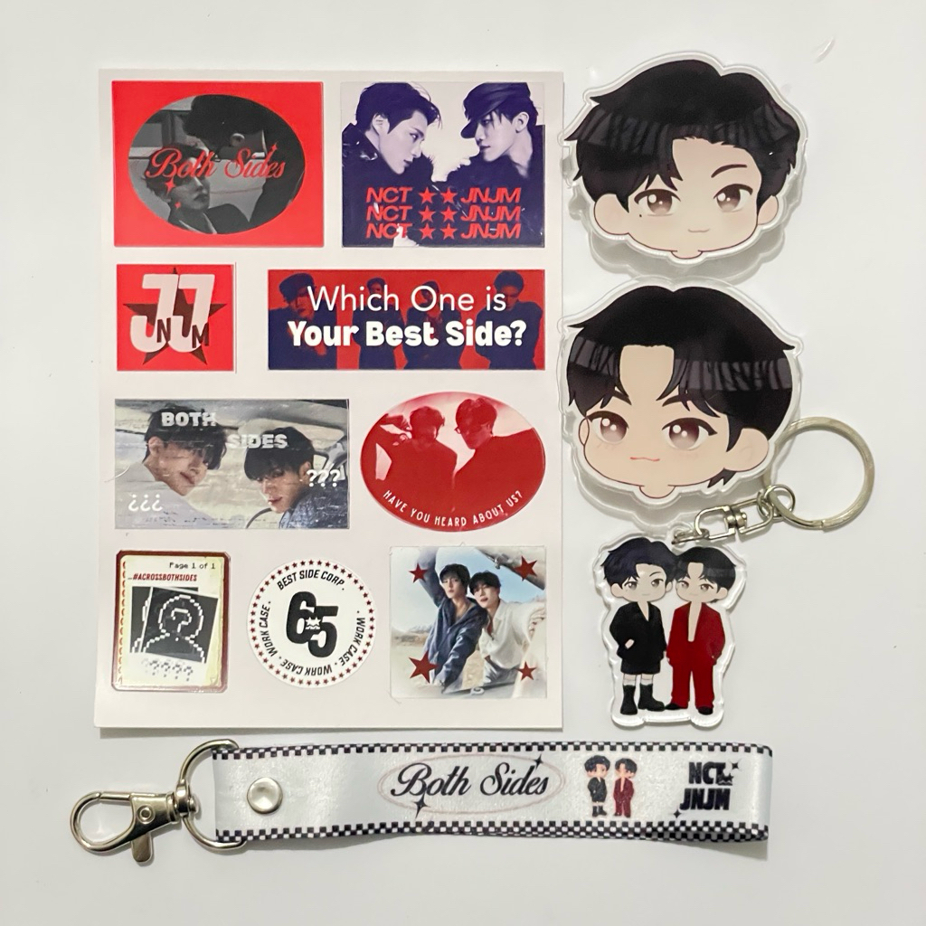 MERCHANDISE NCT JNJM BOTH SIDES WIND UP NOMIN POUCH GRIPTOK PIN KEYCHAIN HAND MIRROR BAG CHARM MINI 