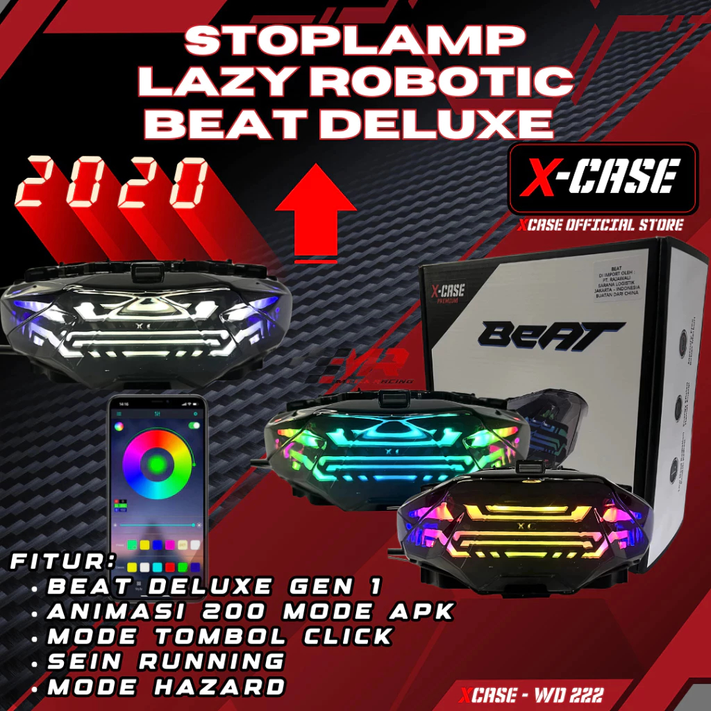 Stoplamp Lazy Robotic Beat Deluxe Gen 1 200 Mode Apk Android Ios Mode Tombol Click WD222 Xcase 2020 