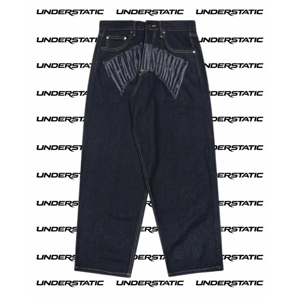 Denim Pants Draelle Arch Indigo Blue Thanksinsomnia (art depan)