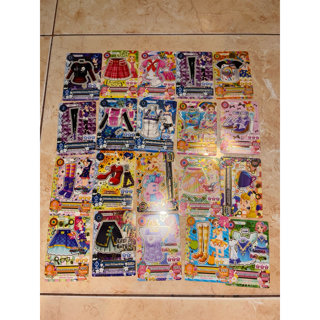Aikatsu Normal Cards Ichigo, Aoi, Otome, Sakura, Yurika, Kii