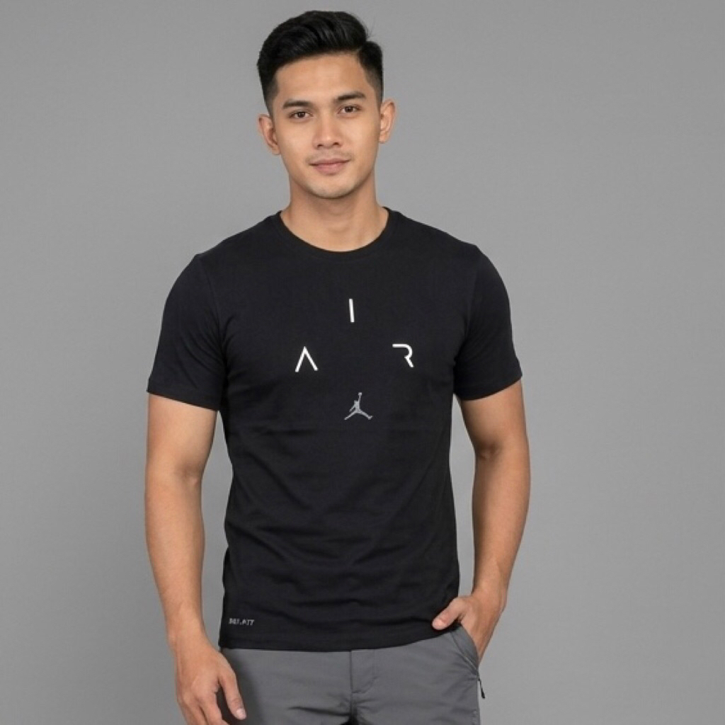 Baju Kaos AWanita JORDAN DRI FIT 100 Black  Original Second / Preloved / Bekas