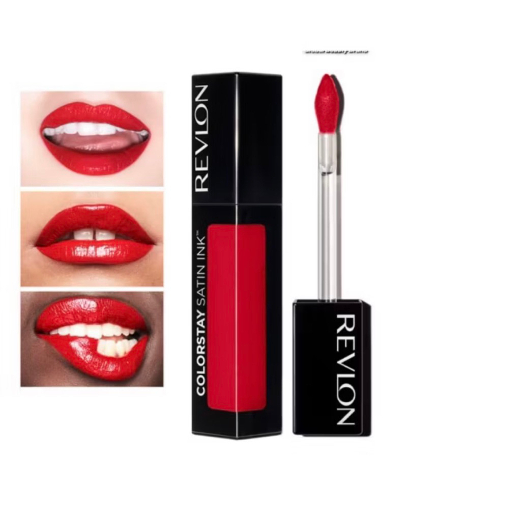revlon colorstay satin ink lipstik merah 019 my own boss revlon liptint lipstick
