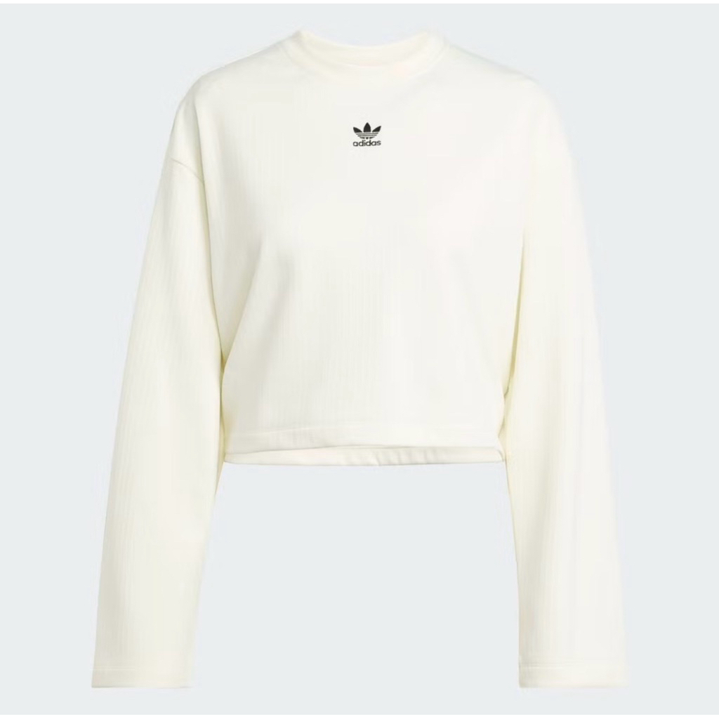 NEW ADIDAS - ESS Wr LS Kaos lengan panjang putih