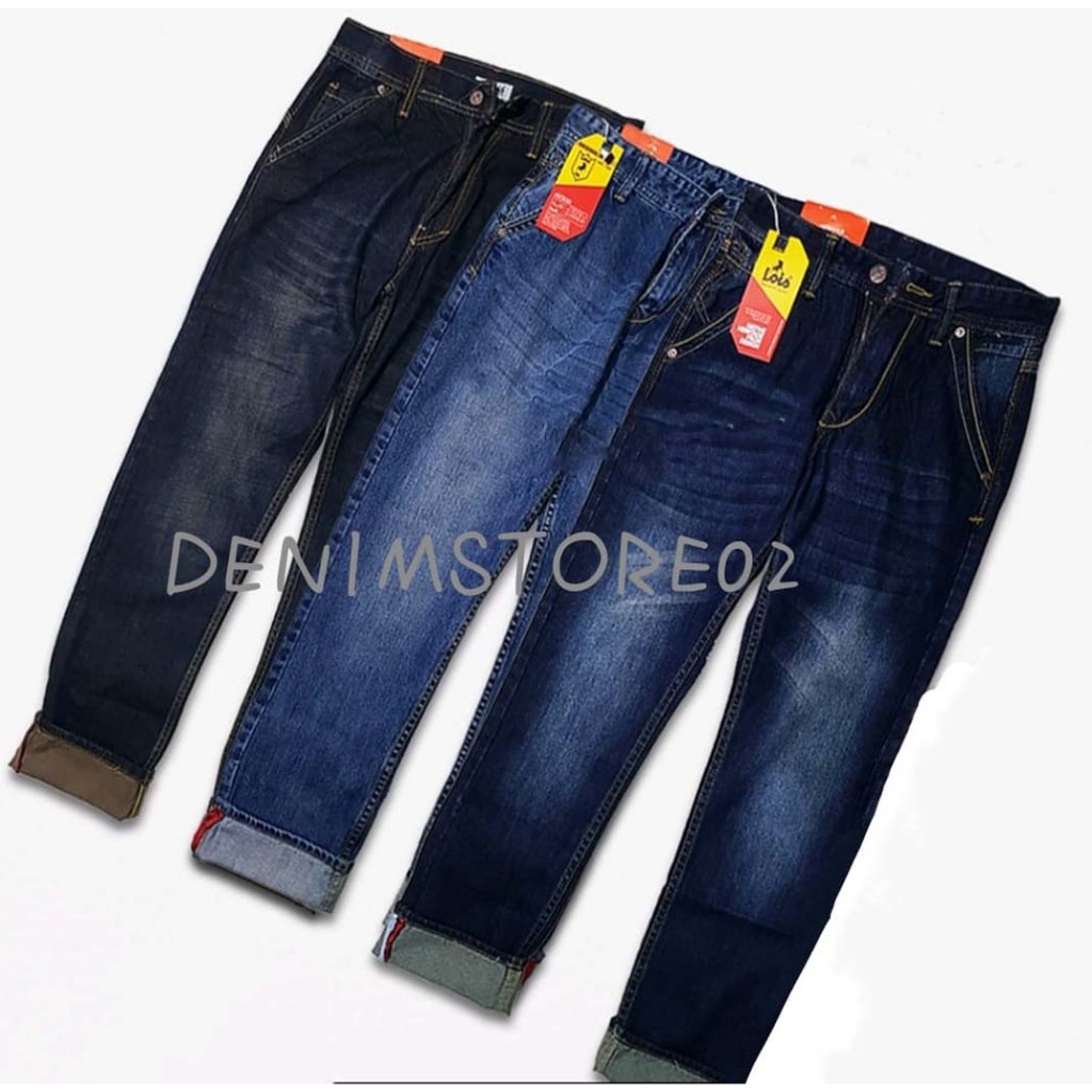 Celana Jeans Panjang Pria Lois Premium - Celana Pria Dewasa Lois - Celana Trendy Kekinian