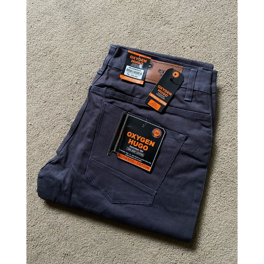 Jeans Pria Slim Fit Oxyen Hugo Celana Panjang Soft Jeans Stretch - Nyaman - Elastis - Model Trendy