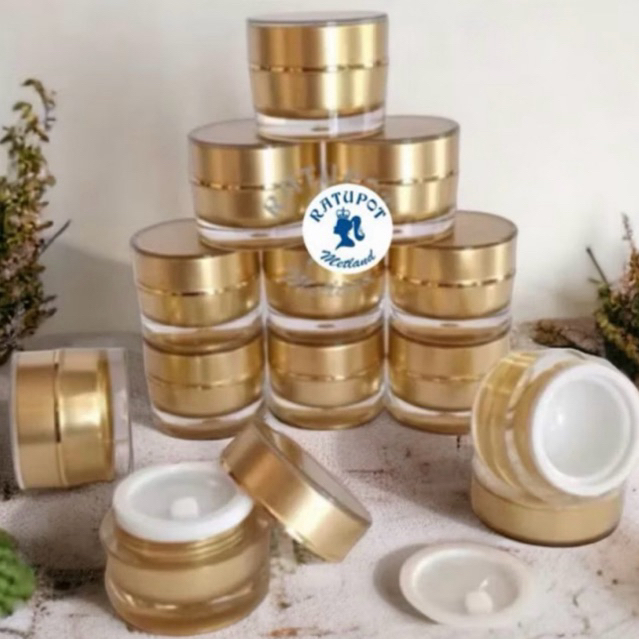 ECER / pot 10 gr acrilic gold 10gr acrilic gold pot cream