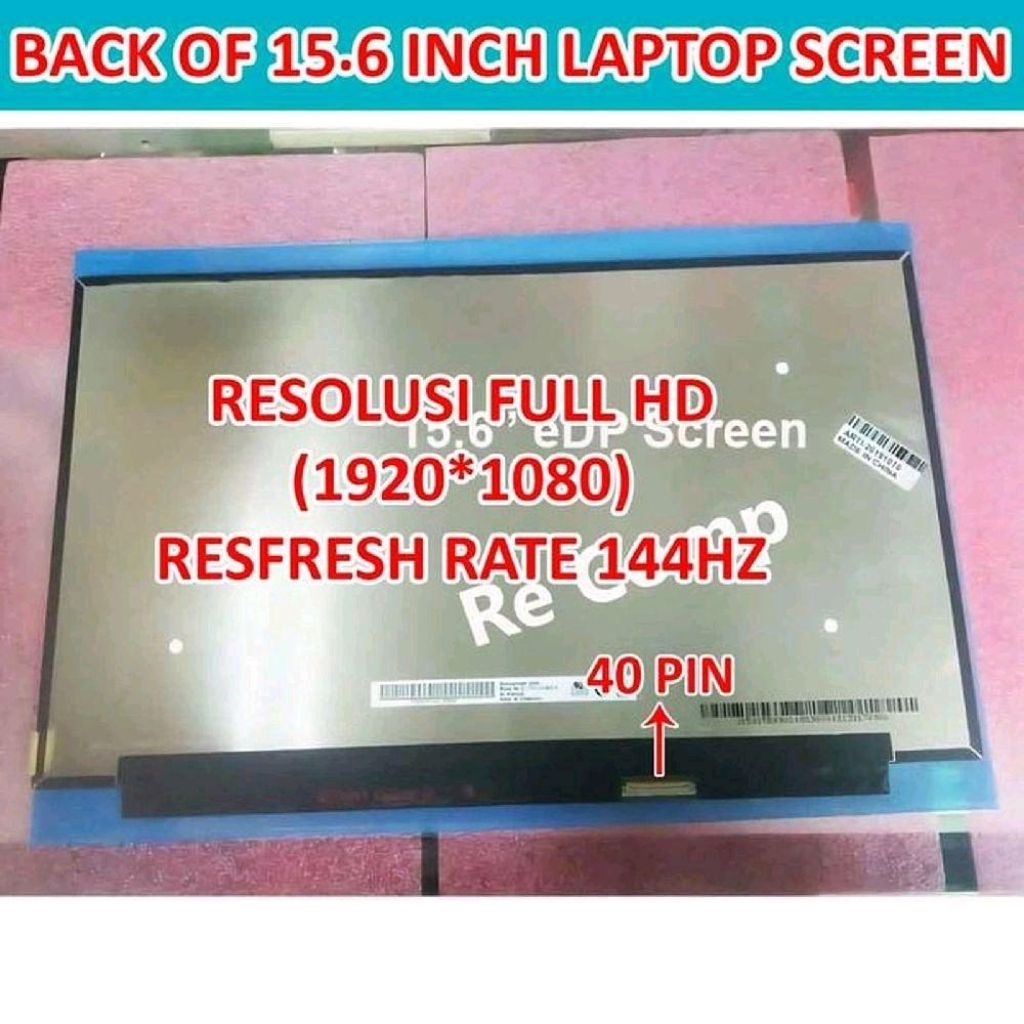 LAYAR LED LCD HP VICTUS 15-FA0008TX 15.6 INCH FULL HD 144HZ
