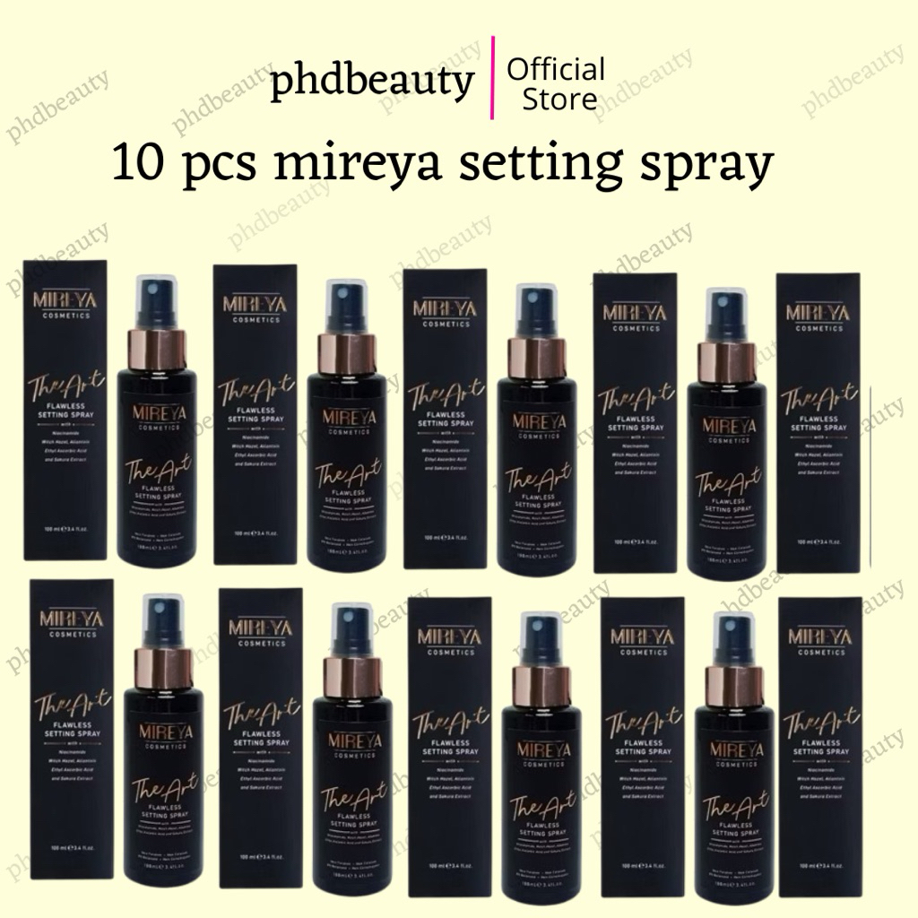 PAKET 5-10 pcs Mireya the art flawless setting spray m 100ml Mireya setting spray & finishing spray 