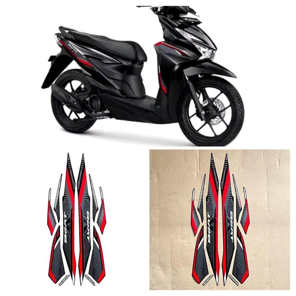 stiker striping list body motor Honda beat CBS 2025