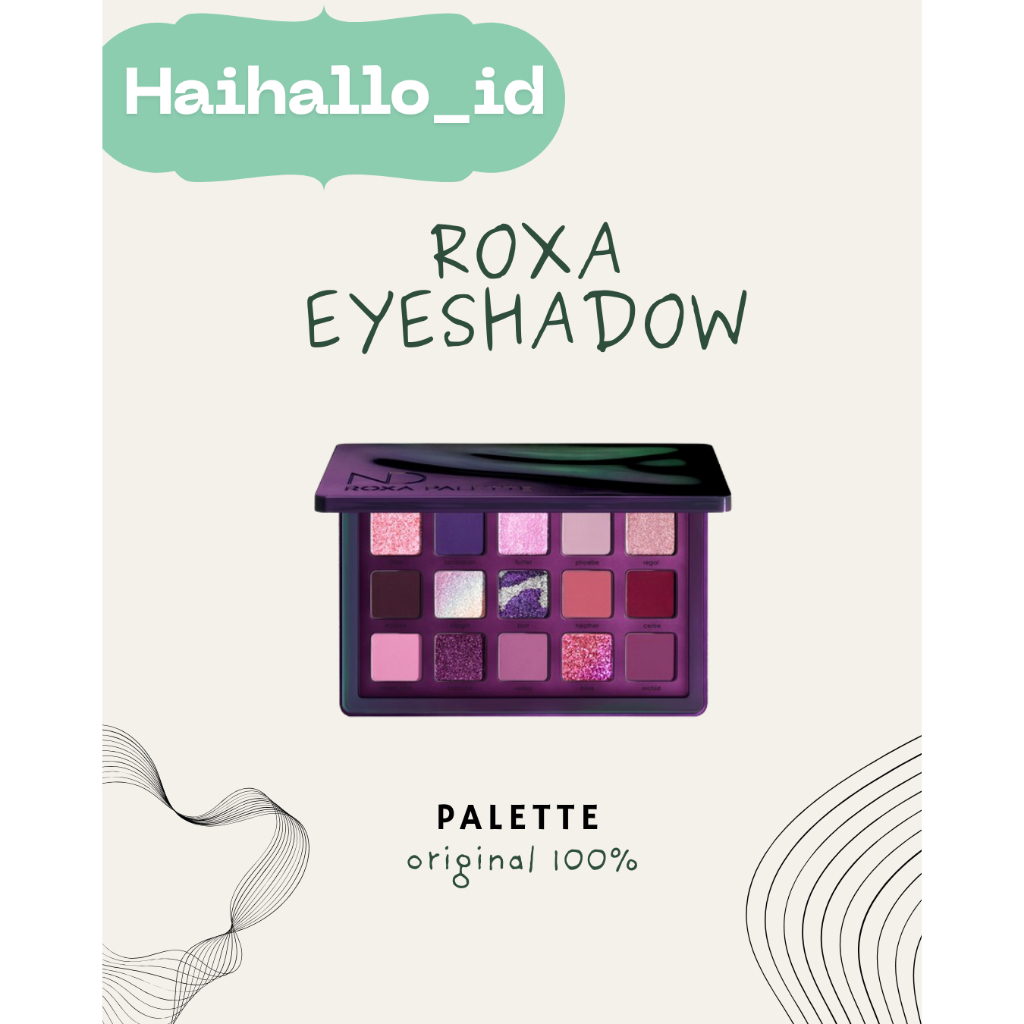 HAIHALLO EYESHADOW PALETTE ROXA 15 COLOR ORIGINAL