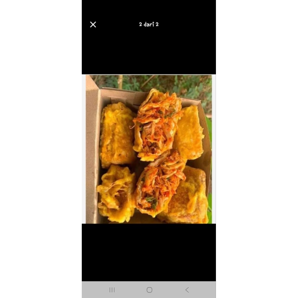 frozen tahu isi ayam suwir pedas,usus pedas premium