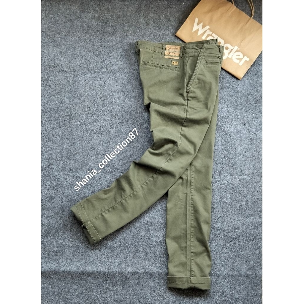 SALE WRANGLER CHINO 100% ORIGINAL STORE SIZE 30-38 SLIM FIT