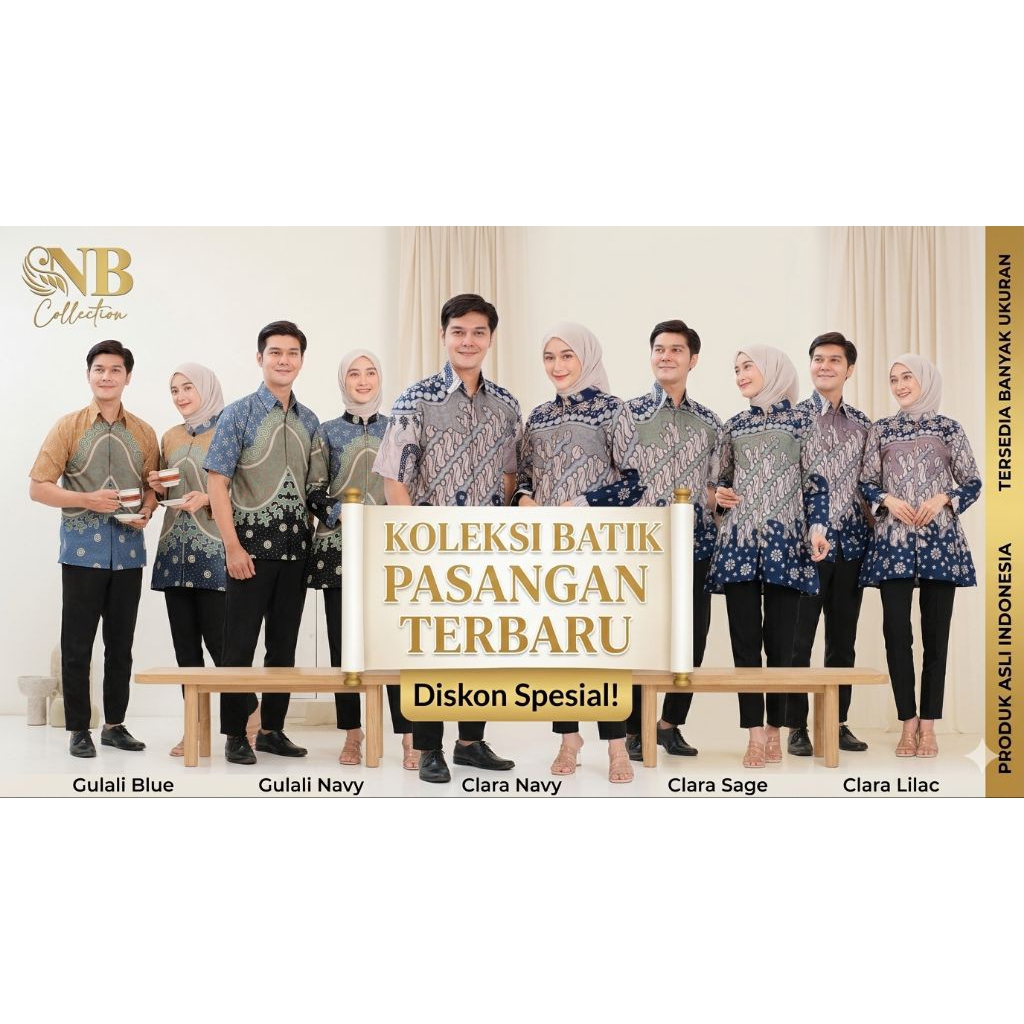 Batik Alisan mulia  Batik Couple modern Atasan Blouse Batik Kerja Wanita