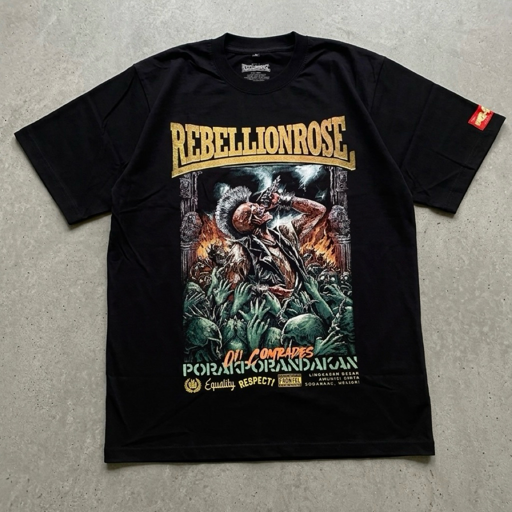 Tshirt Rebellion Rose - Porakporanda