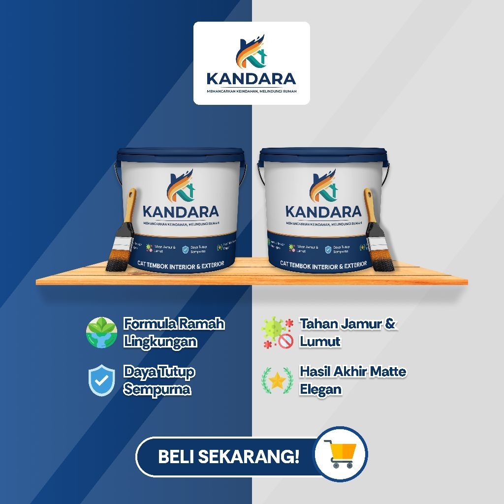 Kandara - Cat Tembok 5 kg Interior & Eksterior