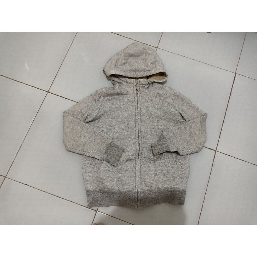 jaket zip hoodie sherpa