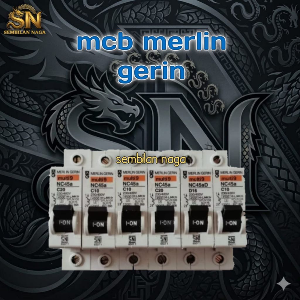 MCB Merlin Gerin 2A 4A 6A 10A DLL original semua