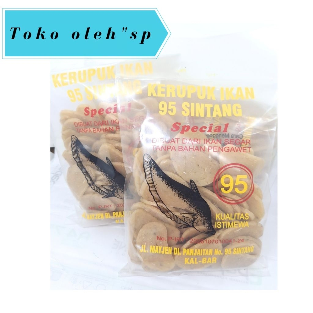KERUPUK IKAN 95/KERUPUK IKAN BELIDAK/KERUPUK IKAN SPESIAL/KERUPUK IKAN 95 SINTANG