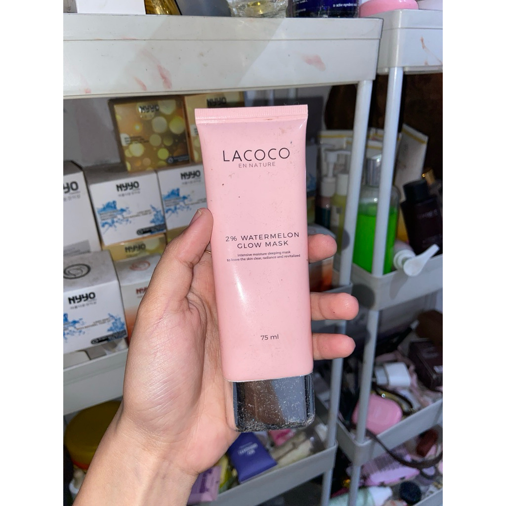 preloved lacoco sleeping mask watermelon
