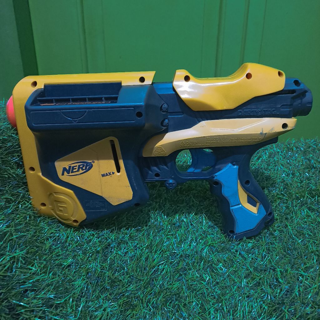 Nerf Dart Tag Speed Load 6 Blaster Original Hasbro Mainan Tembak Soft Bullet Second Bekas