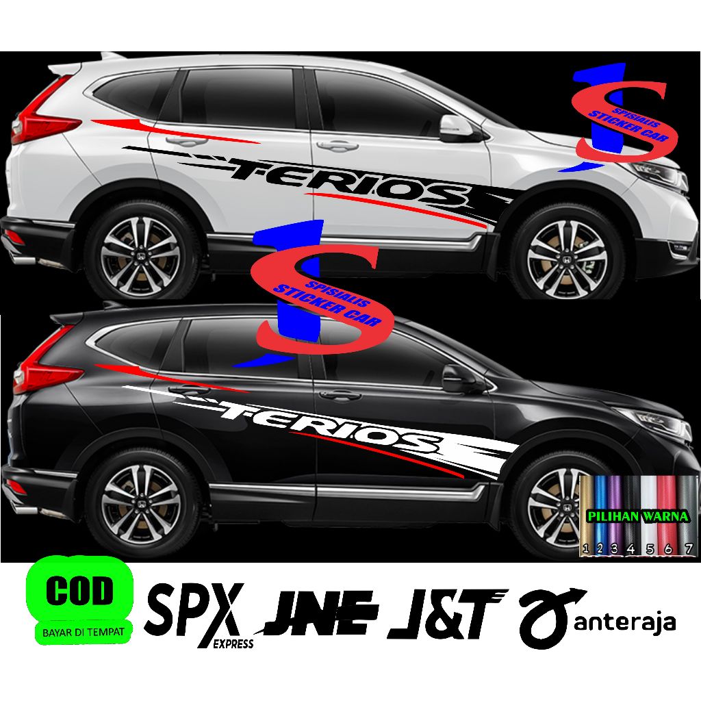 stiker mobil daihatsu terios list cutting stiker mobil terios