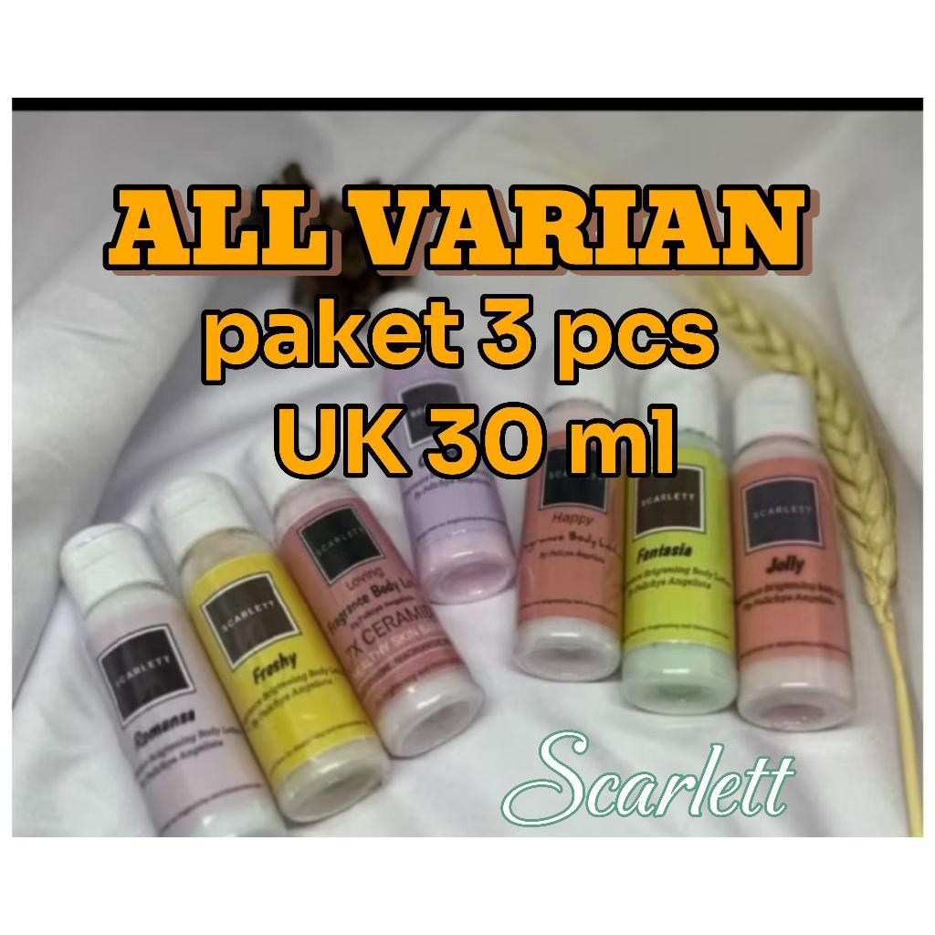 #Scarlett mini kemasan 30 Mili all varian paket 3 pcs
