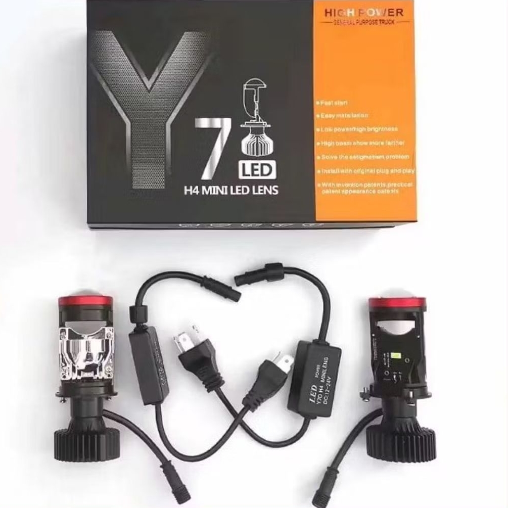 Lampu LED Y7 H4 Mobil Lampu Utama Super bright 12/24V Motor Mobil Truck/Bus Lampu Depan