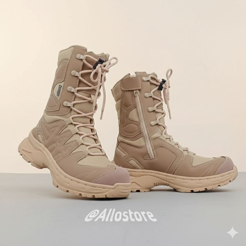 SEPATU PDL CREAM PRIA WANITA TERBARU CAANGGO MILITERY