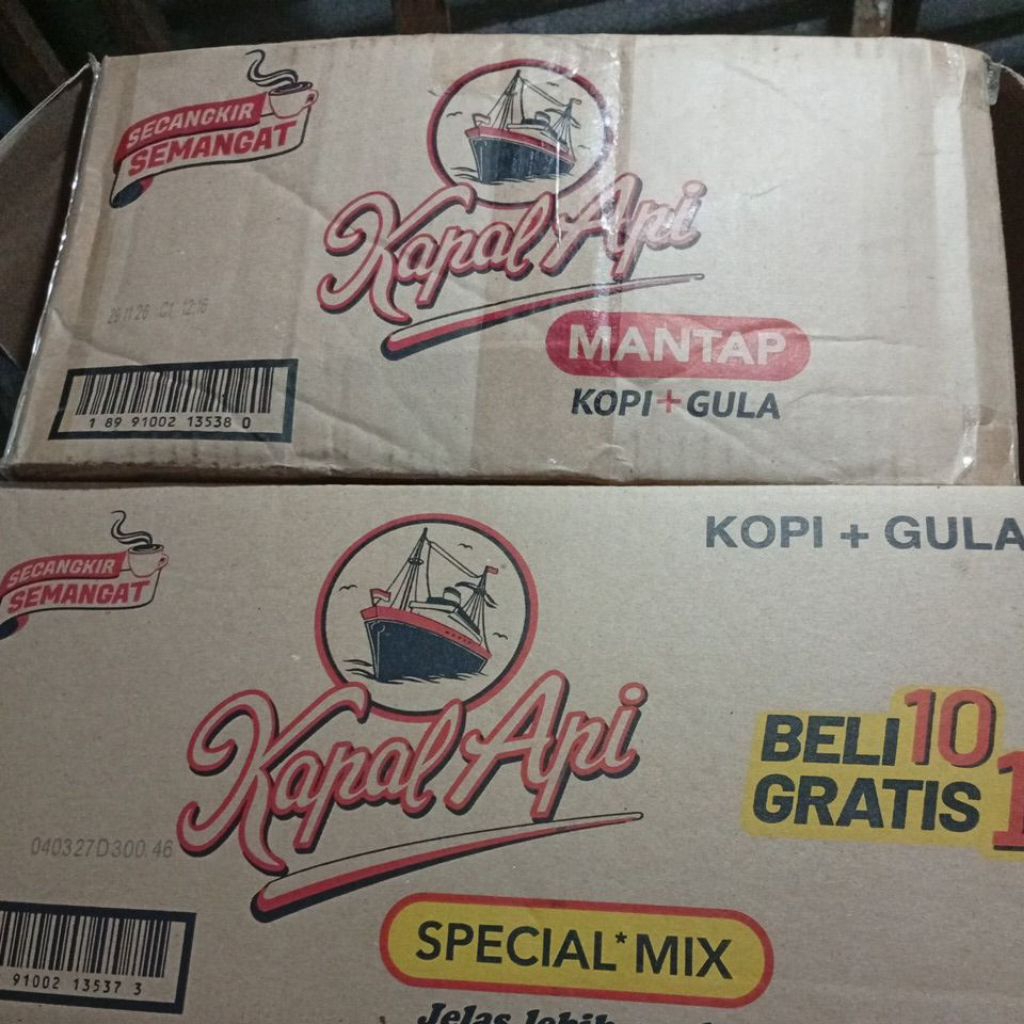 Kapal Api Renceng Varian Mantap dan Special Mix Karton Dus