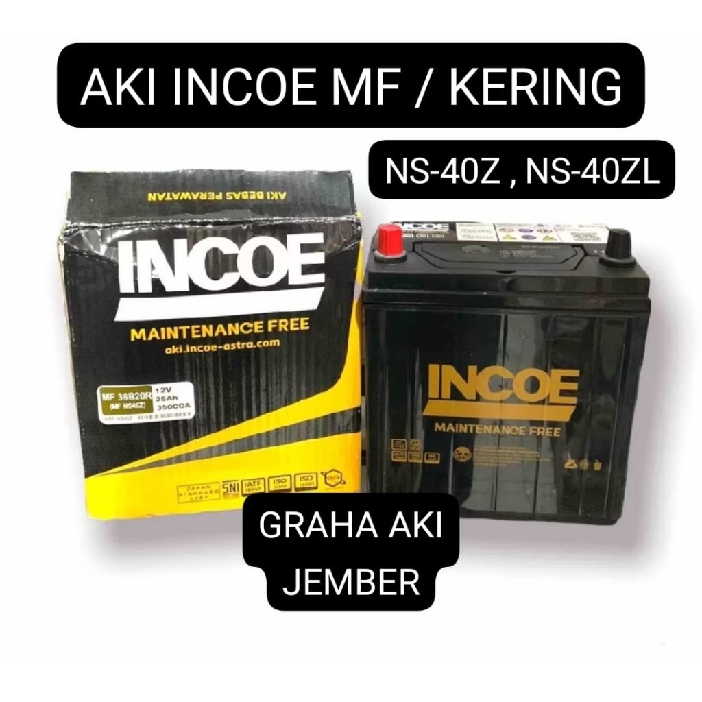AKI KERING NS40ZL INCOE MF 35 Ah MOBIL AYLA AGYA CAYLA SIGRA ORIGINAL INCOE ASTRA