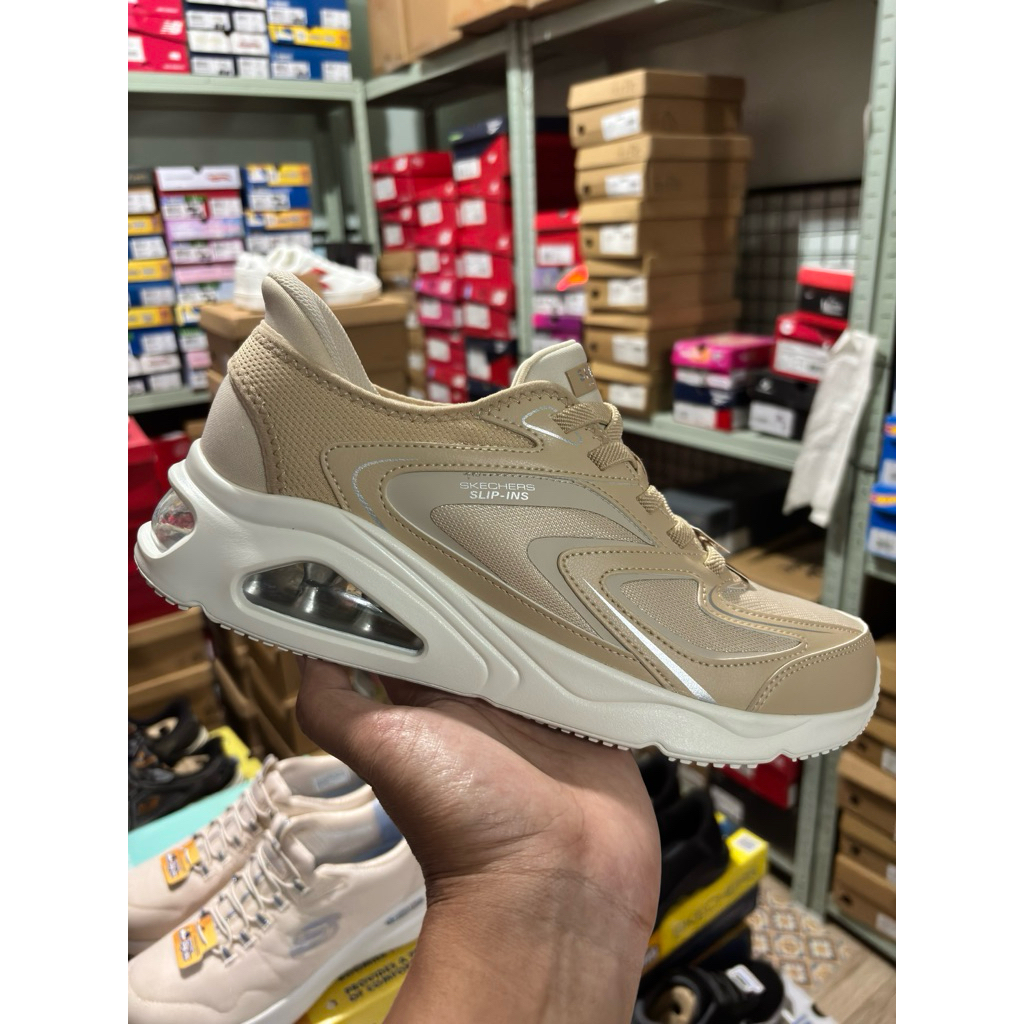 Skechers TRES AIR UNO EZ GLIDE slip ins natural