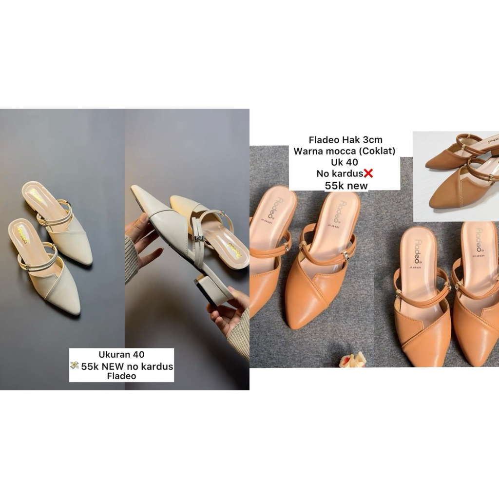 flatshoes wanita fladeo hak