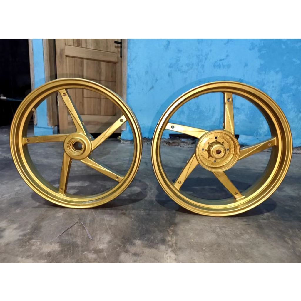 velg pelek racing 1 set depan belakang Thunder original cabutan