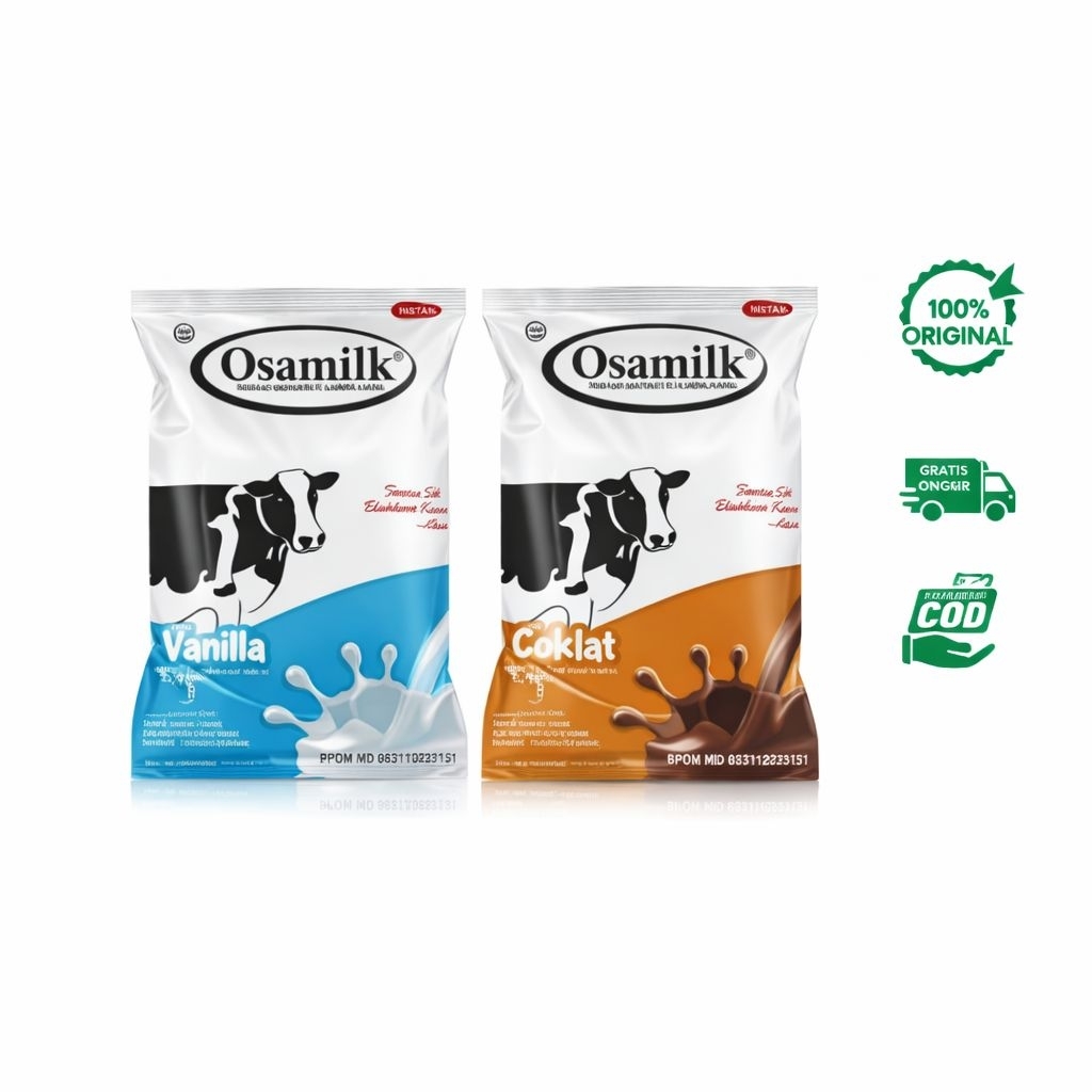 SUSU OSAMILK GEMUK BADAN - bubuk 500gr rasa vanila & coklat | penggemuk badan cepat | original 100%